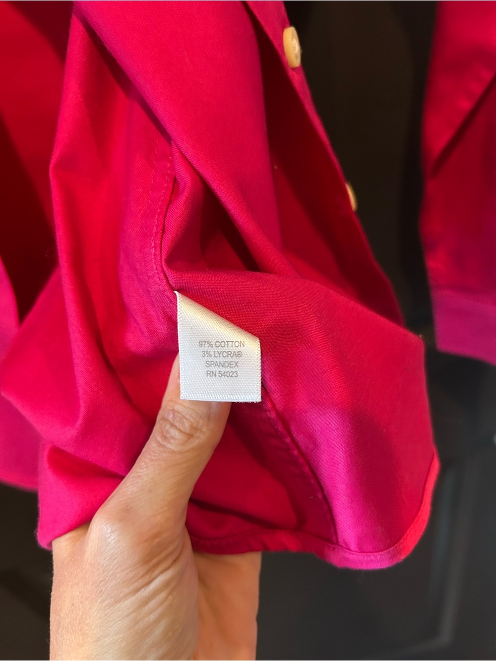 Banana Republic Fuchsia Collared Shirt - Picture 5 of 7